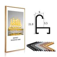 Metal line Aluminum Material frame for photo frame family photos Brushed  Picture Photo Frame