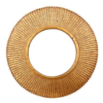 MOK gold color classic round framed wall mirror espejos