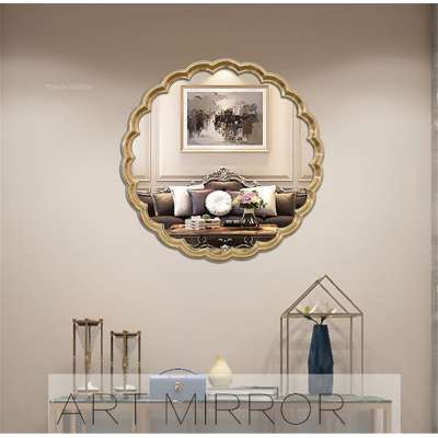 MOK Wholesale Stock Sun Shape Polyurethane Decorative  Art Deco Wall Mirror