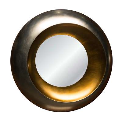 MOK round gold framed wall mirror espejos