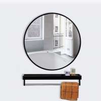 Modern Style Round Mirror Round Wall Mounted Mirror Brushed Framed Mirror for Wall Decor/Bathroom