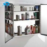 2018 Modern Double Door Stainless Steel Mirror Cabinet, Quality Medicine Cabinet For UK Market