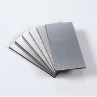 3 in. x 6 in. peel and stick aluminium metal subway wall tile