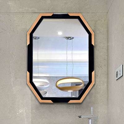 China manufacturer gold hexagon mirror