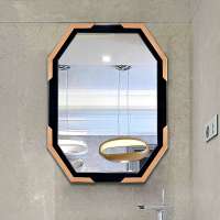 China manufacturer gold hexagon mirror